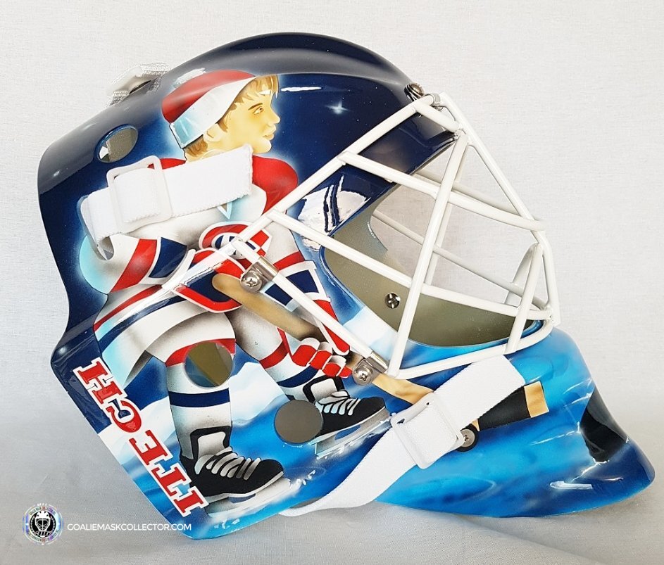 Jeff Hackett Unsigned Goalie Mask Montreal Canadiens Tribute Goalie Mask Collector