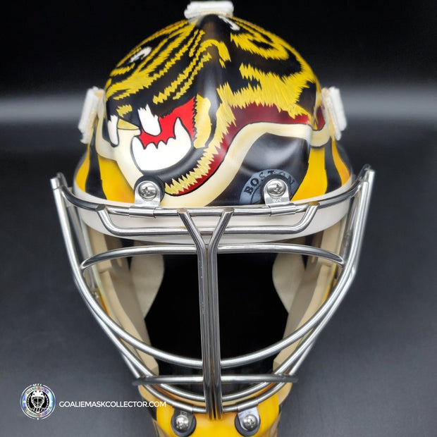 Jeremy Swayman Signed Goalie Mask 2022-2023 Boston Winter Classic Tribute Signature Edition Autographed