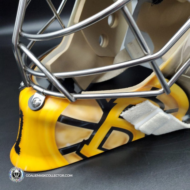 Jeremy Swayman Signed Goalie Mask 2022-2023 Boston Winter Classic Tribute Signature Edition Autographed
