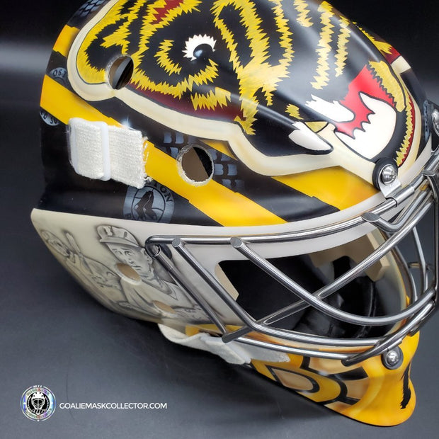 Jeremy Swayman Signed Goalie Mask 2022-2023 Boston Winter Classic Tribute Signature Edition Autographed