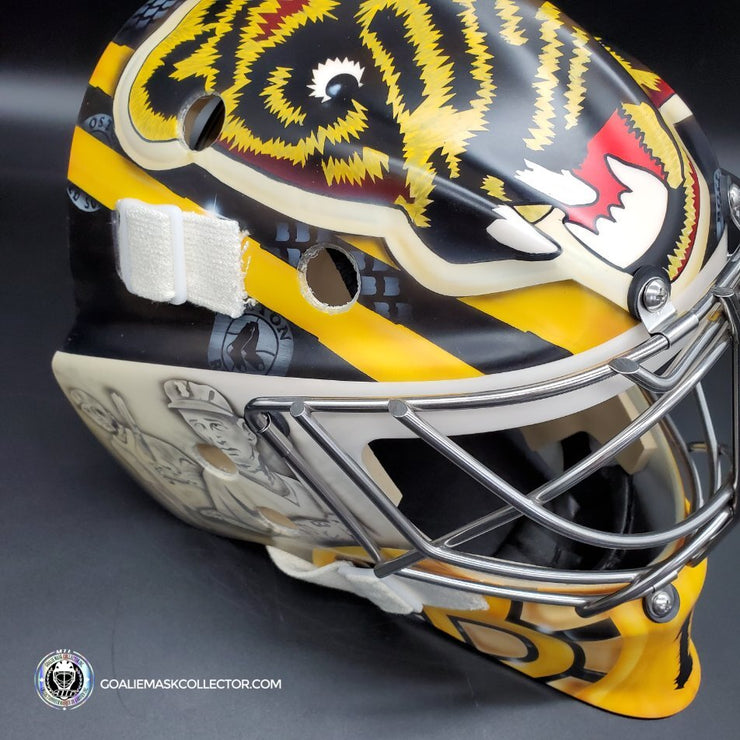 Jeremy Swayman Signed Goalie Mask 2022-2023 Boston Winter Classic Tribute Signature Edition Autographed - SOLD OUT