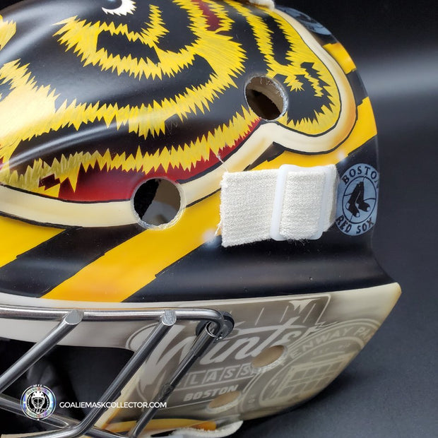 Jeremy Swayman Signed Goalie Mask 2022-2023 Boston Winter Classic Tribute Signature Edition Autographed