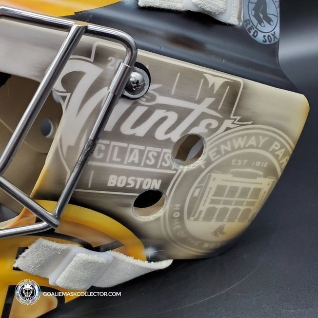 Jeremy Swayman Signed Goalie Mask 2022-2023 Boston Winter Classic Tribute Signature Edition Autographed