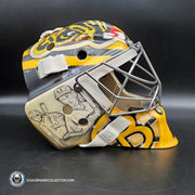 Jeremy Swayman Signed Goalie Mask 2022-2023 Boston Winter Classic Tribute Signature Edition Autographed - SOLD OUT