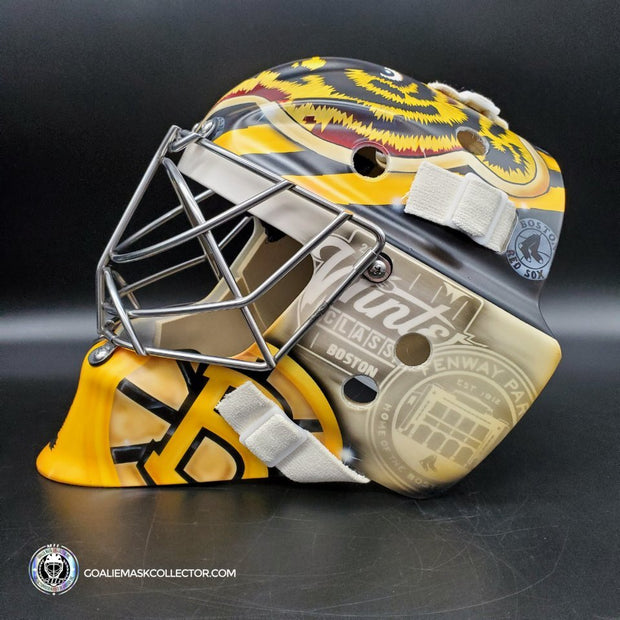 Jeremy Swayman Signed Goalie Mask 2022-2023 Boston Winter Classic Tribute Signature Edition Autographed