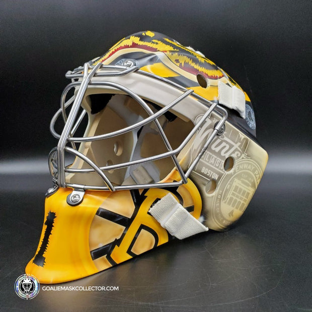 Jeremy Swayman Signed Goalie Mask 2022-2023 Boston Winter Classic Tribute Signature Edition Autographed