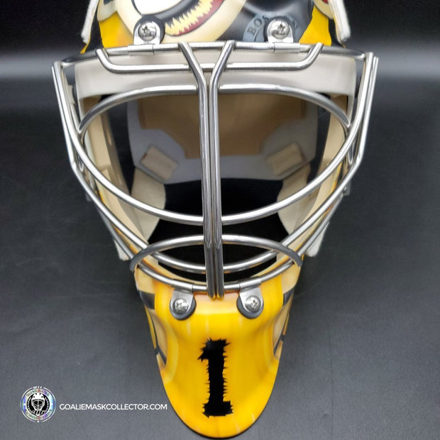 Jeremy Swayman Signed Goalie Mask 2022-2023 Boston Winter Classic Tribute Signature Edition Autographed