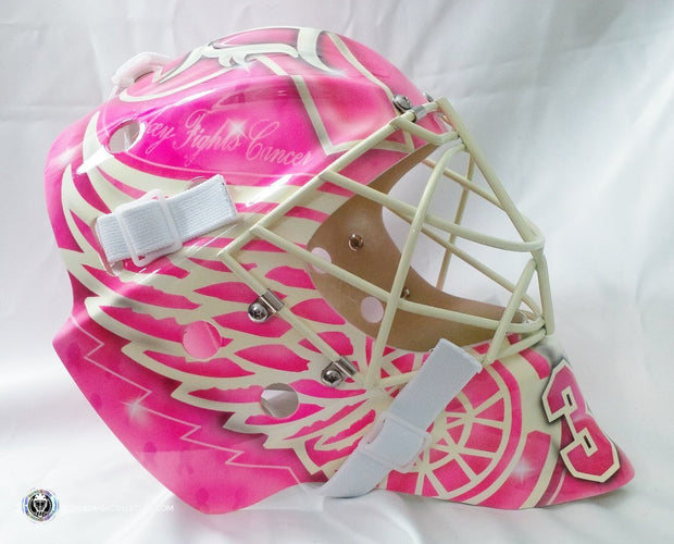Jimmy Howard Unsigned Goalie Mask Detroit "Breast Cancer 2014-15" Tribute