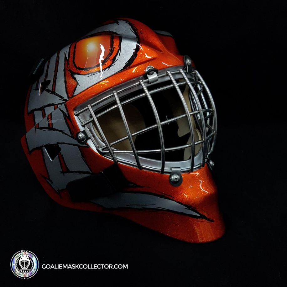 John Vanbiesbrouck Unigned Goalie Mask Bee316 Philadelphia V2 Artwork
