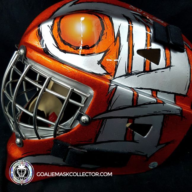 John Vanbiesbrouck Unigned Goalie Mask Bee316 Philadelphia V2 Artwork