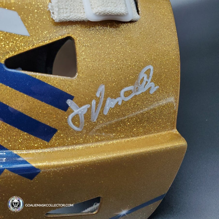 John Vanbiesbrouck Signed Goalie Mask "The Man Glitter Collection" Florida Bee316 Signature Edition Autographed