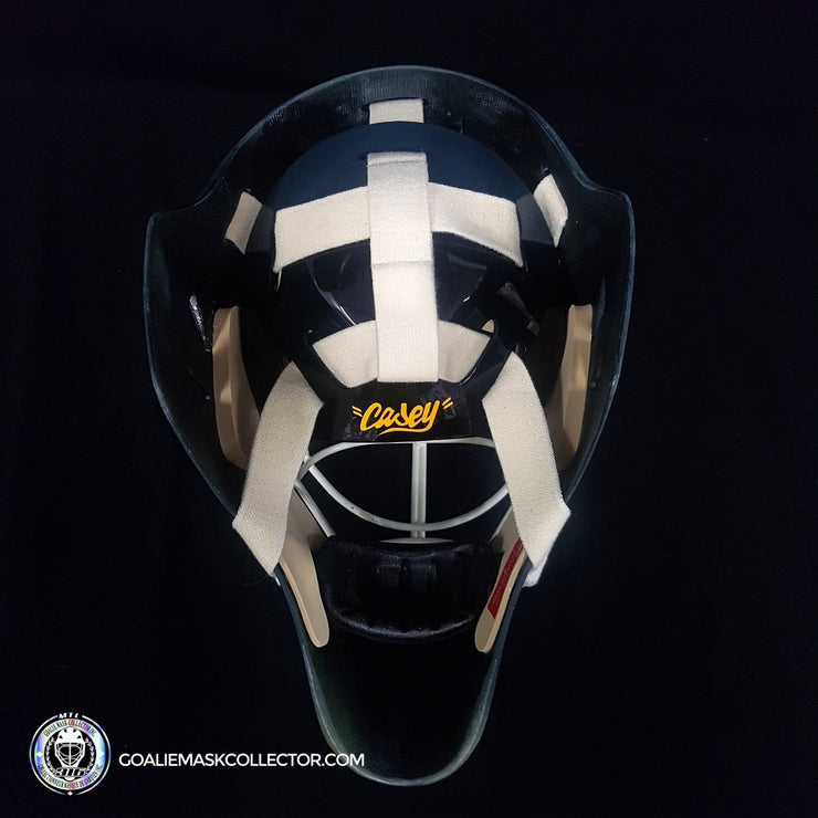 Jon Casey Unsigned Goalie Mask Boston "Blue Bear Edition" Tribute