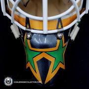 Jon Casey Goalie Mask North Stars Minnesota Black Edition Unsigned