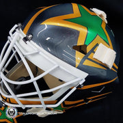 Jon Casey Goalie Mask North Stars Minnesota Black Edition Unsigned