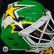Jon Casey Goalie Mask North Stars Minnesota Green Edition Un-Signed