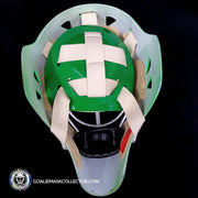 Jon Casey Goalie Mask North Stars Minnesota Green Edition Un-Signed
