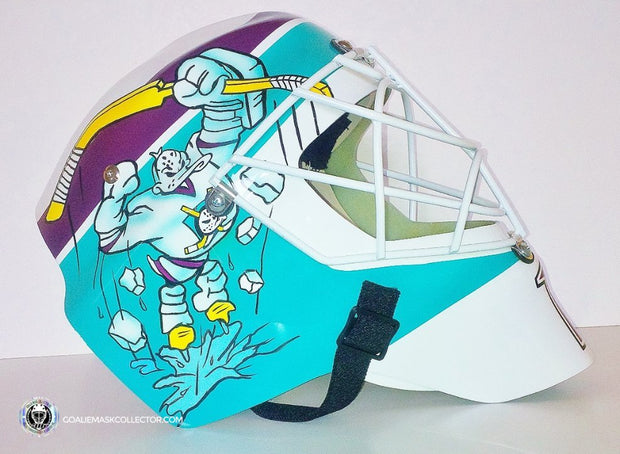 Jonas Hiller Unsigned Goalie Mask Anaheim '13-'14 Tribute