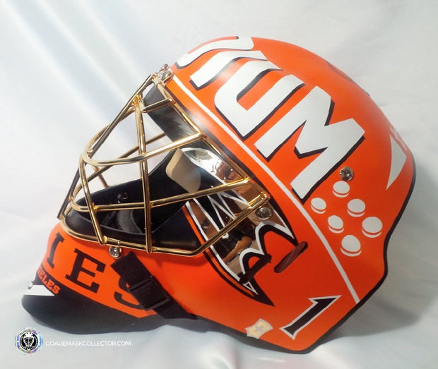 Jonas Hiller Unsigned Goalie Mask Anaheim "Stadium Series" Tribute