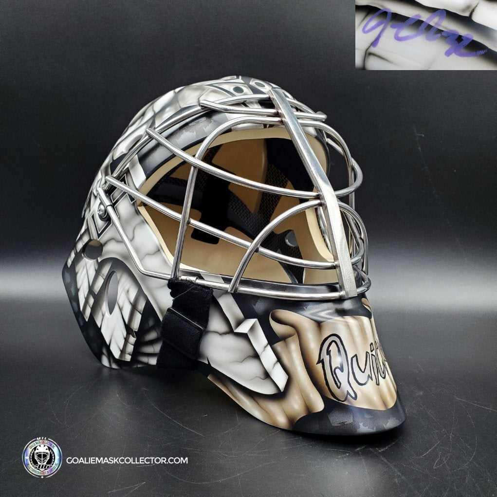 Jonathan Quick Signed Goalie Mask Los Angeles 2021 Painted On Sportmask Pro 3i MATTE FINISH Signature Edition. Goalie Mask Collector.