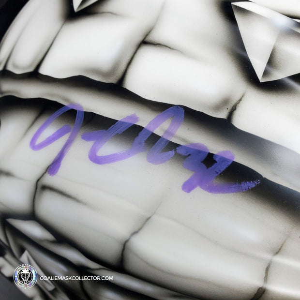 Jonathan Quick Signed Goalie Mask Los Angeles 2021 Painted On Sportmask Pro 3i MATTE FINISH Signature Edition Autographed