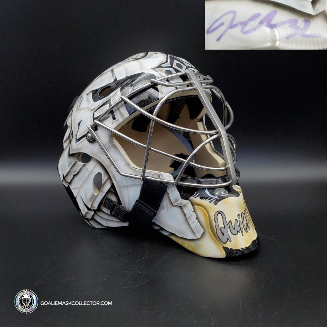 Jonathan Quick Signed Goalie Mask Los Angeles 2021 Painted On Sportmask X8 PRO Signature Edition. Goalie Mask Collector.