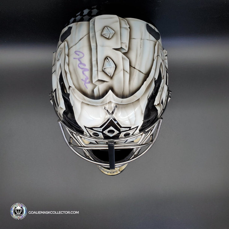 Jonathan Quick Signed Goalie Mask Los Angeles 2021 Painted On Sportmask Pro 3i Signature Edition Autographed