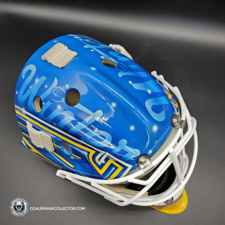 Jordan Binnington Unsigned Goalie Mask St-Louis 2022 Winter Classic – Goalie  Mask Collector