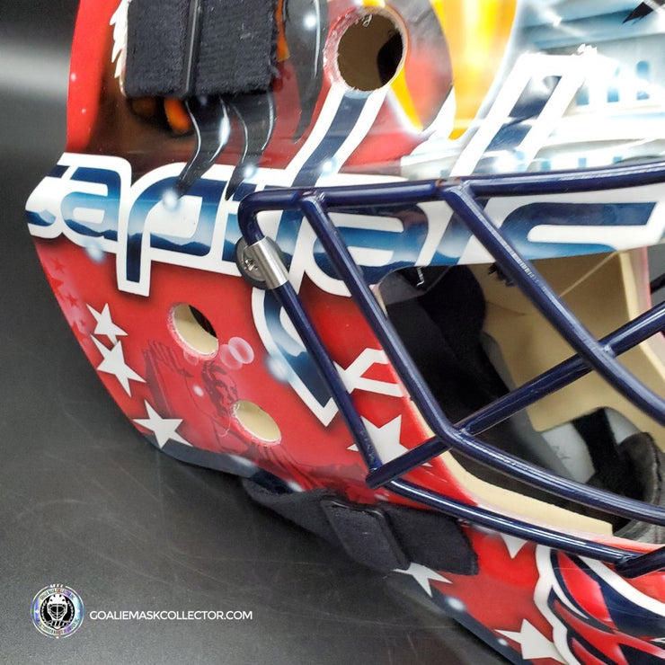 Jose Theodore Unsigned Goalie Mask Washington Tribute (Custom Touches)