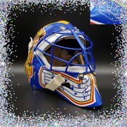 Curtis Cujo Joseph Signed Goalie Mask "The Man Glitter Collection" St. Louis Trumpet Signature Edition Autographed