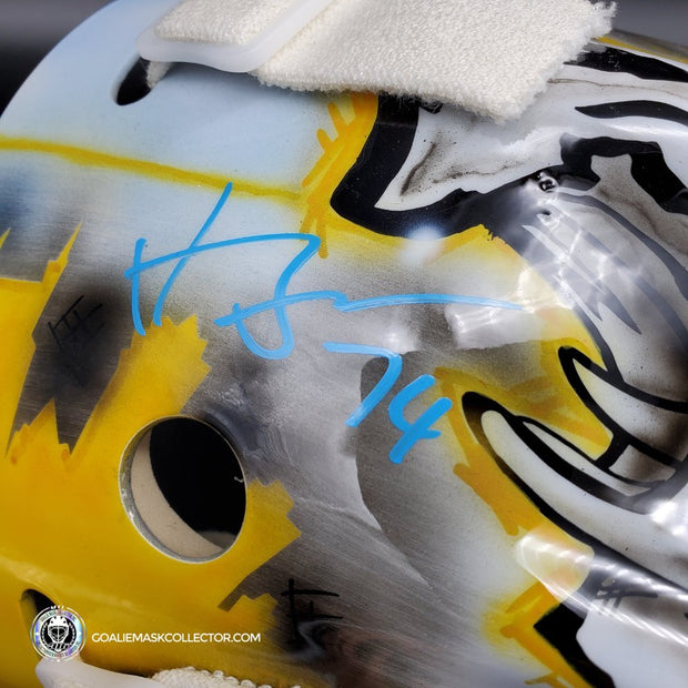 Juuse Saros Signed Goalie Mask 2022 Nashville Signature Edition Autogr –  Goalie Mask Collector