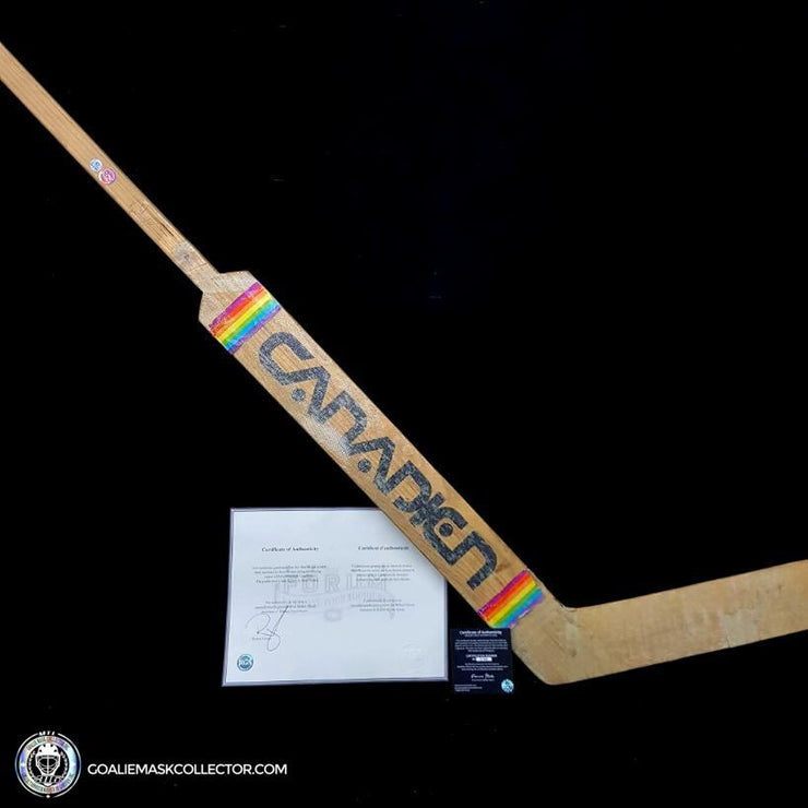 Ken Dryden Sherwood Game Used Stick Autographed Signed Montreal Canadiens