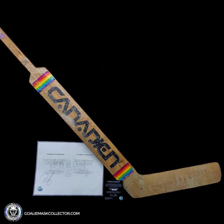 Ken Dryden Sherwood Game Used Stick Autographed Signed Montreal Canadiens