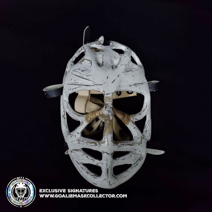 Ken Dryden Unsigned Goalie Mask Pretzel Montreal Tribute