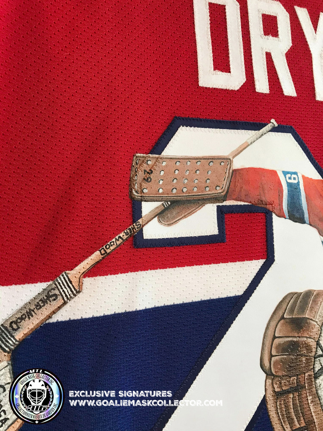 Demo: Ken Dryden Art Edition Signed Jersey 