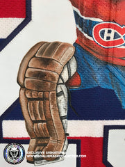 Demo: Ken Dryden Art Edition Signed Jersey "SAVE" Hand-Painted Montreal Canadiens Autographed AS-01686