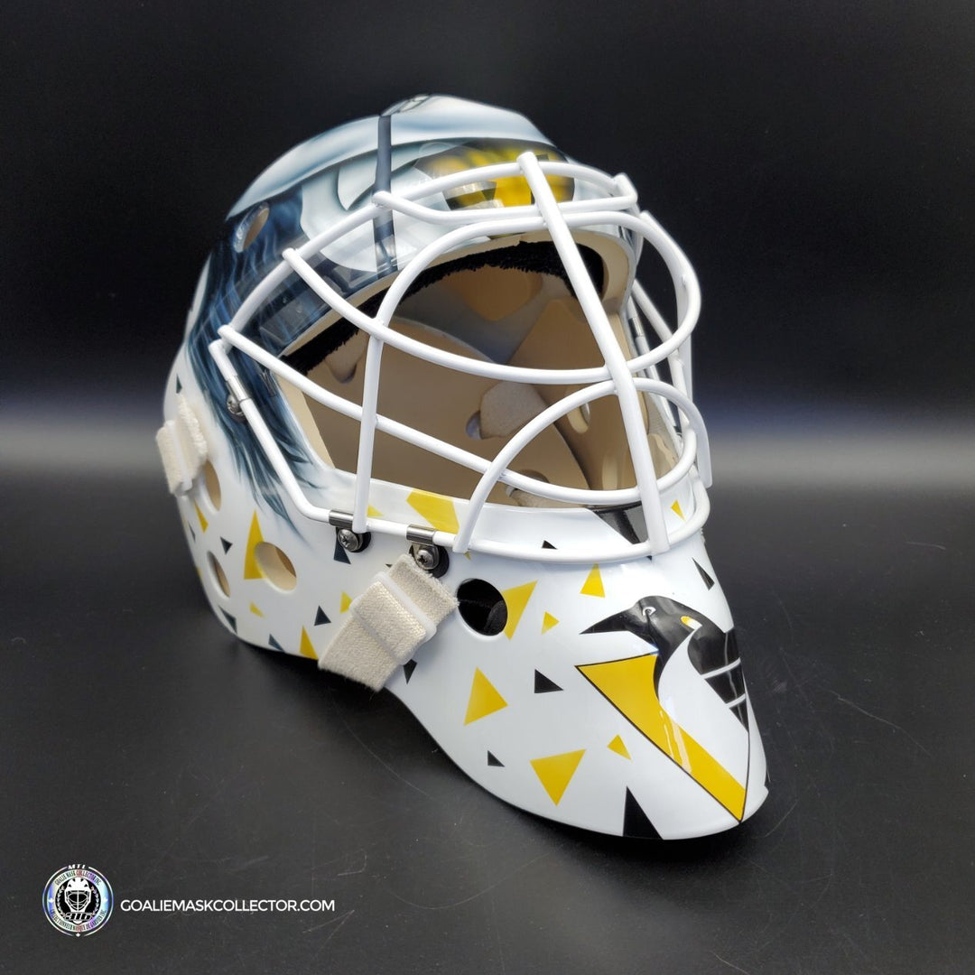Ken Wregget Unsigned Goalie Mask Pittsburgh Penguin Batman Returns Tribute