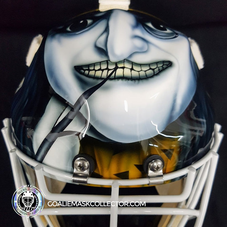 Ken Wregget Unsigned Goalie Mask Pittsburgh Penguin Batman Returns Tribute V2