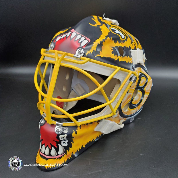 Linus Ullmark Signed Goalie Mask 2022-2023 Boston Winter Classic Tribute Signature Edition Autographed