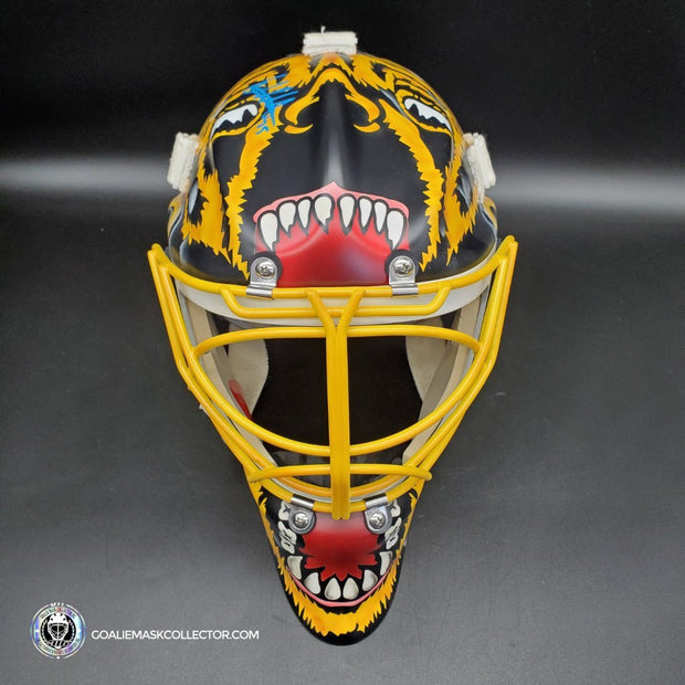 Linus Ullmark Signed Goalie Mask 2022-2023 Boston Winter Classic Tribute Signature Edition Autographed