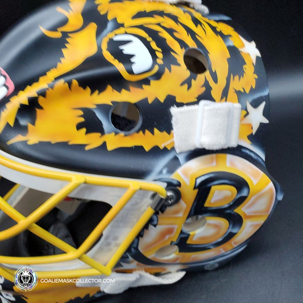 Linus Ullmark Signed Goalie Mask 2022-2023 Boston Winter Classic Tribute Signature Edition Autographed