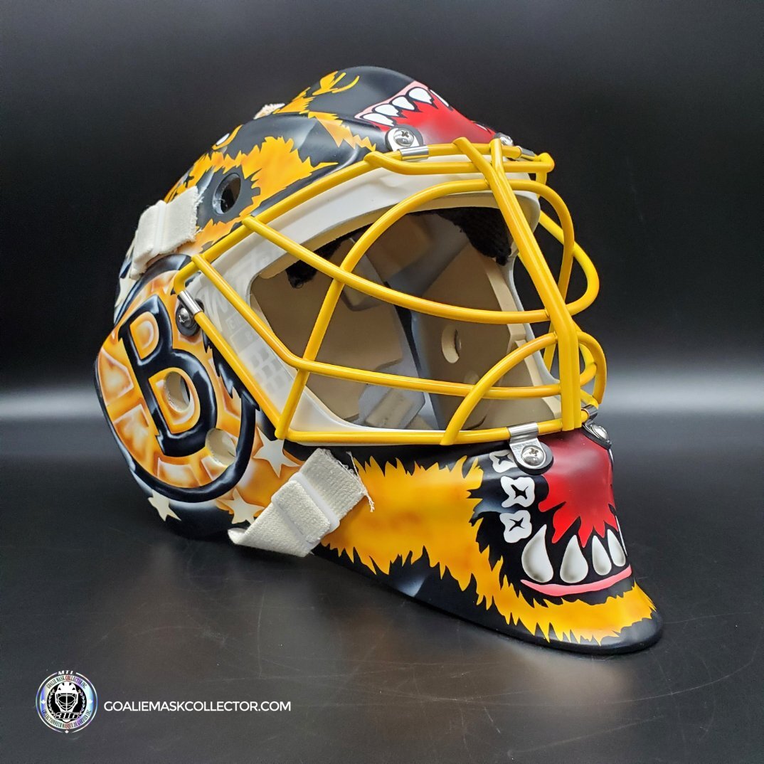 Linus Ullmark Goalie Mask Unsigned 2022-2023 Boston Winter Classic