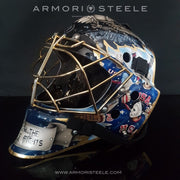 "American Glory" Goalie Mask Signed By Henrik Lundqvist & Mike Richter | Prestige Collection