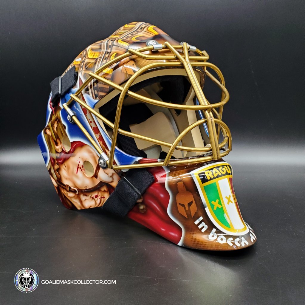 MODERN316 Goalie Mask Shell + Custom Roman Empire Artwork