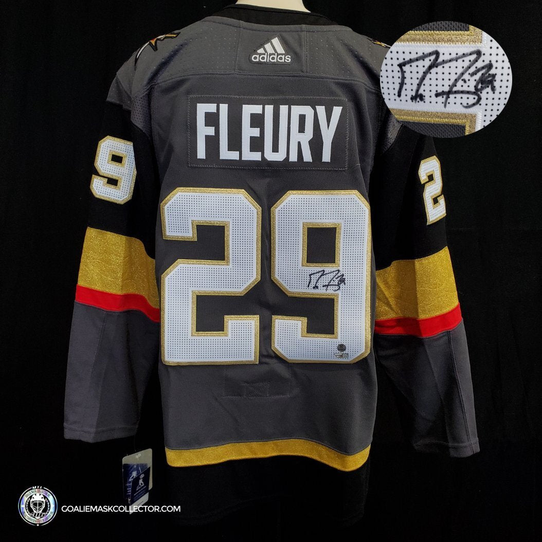 Marc Andre Fleury Signed Jersey Las Vegas. Goalie Mask Collector.