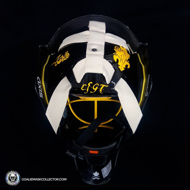 Marc-Andre Fleury Unsigned Goalie Mask Tom Barrasso Tribute