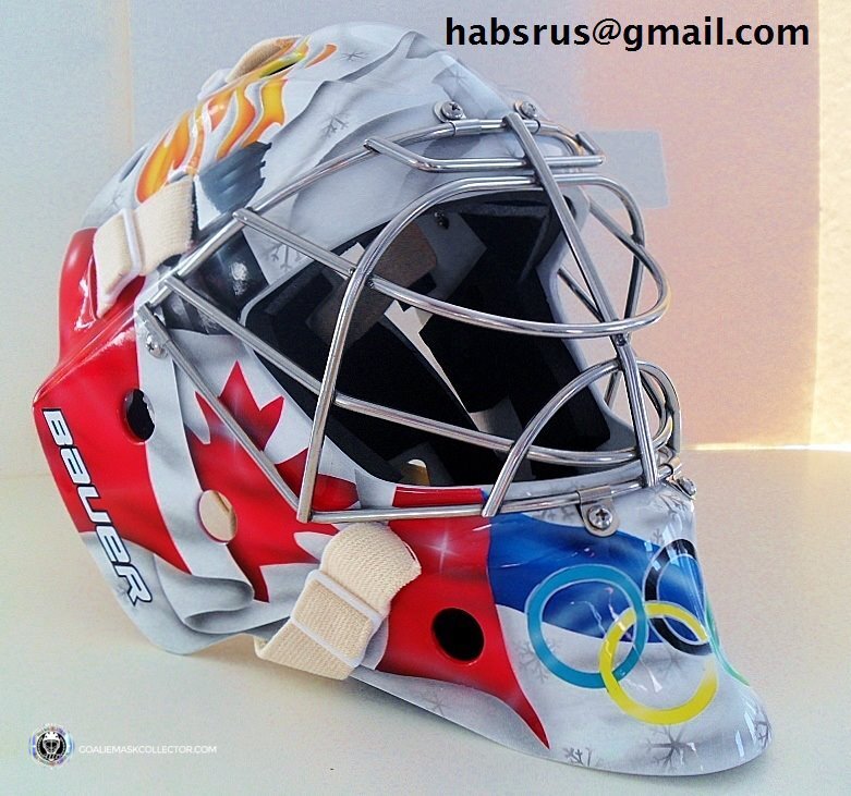 Marc-Andre Fleury Unsigned Goalie Mask Olympic Tribute