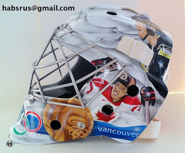 Marc-Andre Fleury Unsigned Goalie Mask Olympic Tribute
