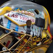 Marc-Andre Fleury Signed Goalie Mask Las Vegas AS Edition + 24k Gold Plated Grill