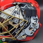 Marc Andre Fleury Unsigned Goalie Mask Premium Chicago 2021 Tribute