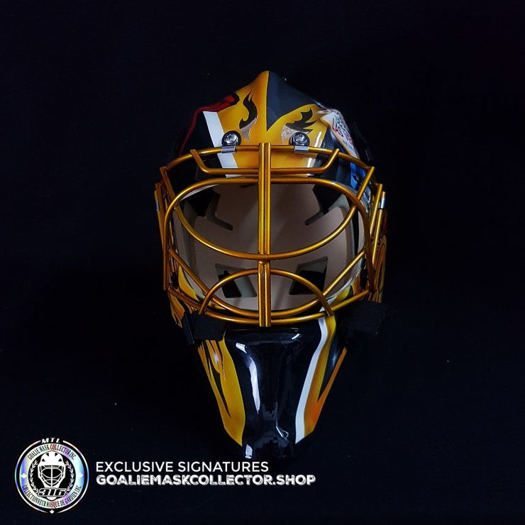 MARC ANDRE FLEURY Vegas Golden Knights SIGNED Auto Mini Goalie Mask  Fanatics COA